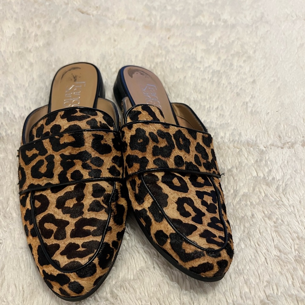 Franco Sarto Cheetah Print Loafers